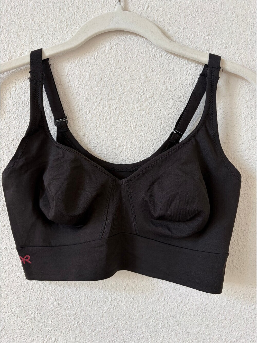 Ruby Ribbon Demiette Bra Style 3067 Black Size 36 Wire Free Shapewear Neutral